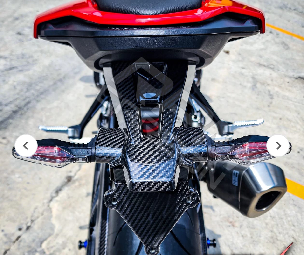 BMW S1000RR Carbon Fiber Registration License Plate Holder 2019+ (HK CARBON)