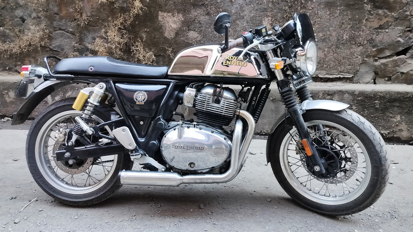 Royal Enfield- 2 x 1 Full System Exhaust with SHORT CAN - Interceptor 650 / Continental GT 650 - Image 2