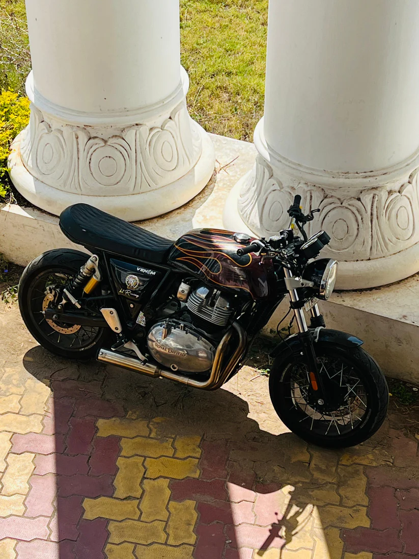 Royal Enfield- 2 x 1 Full System Exhaust with SHORT CAN - Interceptor 650 / Continental GT 650 - Image 3