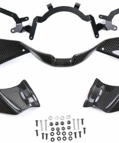HKCarbon Fiber Motorcycle Fairing Aerodynamic Winglets Spoiler for Honda CBR1000RR-R 2021-2024 Air Deflector for 2022-2023