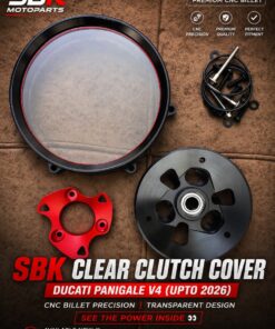 Transparent Clutch Side Cover For 2022-26 Ducati PANIGALE V4 S Street Fighter