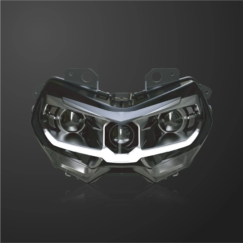 KT Full LED Headlight Assembly for Kawasaki Z900 2020-2024,Z650 ,Z400 , KLR650 RGB daytime running light - Image 2