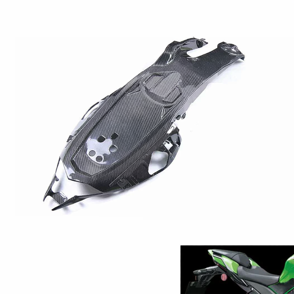 2021-2026 Kawasaki ZX10R ZX-10R Carbon Fiber Motorcycle Rear Tail Seat Cover Under Tray Panel Fairing - Image 2