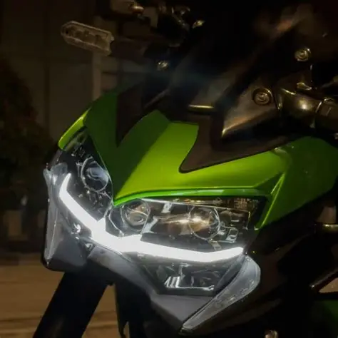KT Full LED Headlight Assembly for Kawasaki Z900 2020-2024,Z650 ,Z400 , KLR650 RGB daytime running light - Image 4